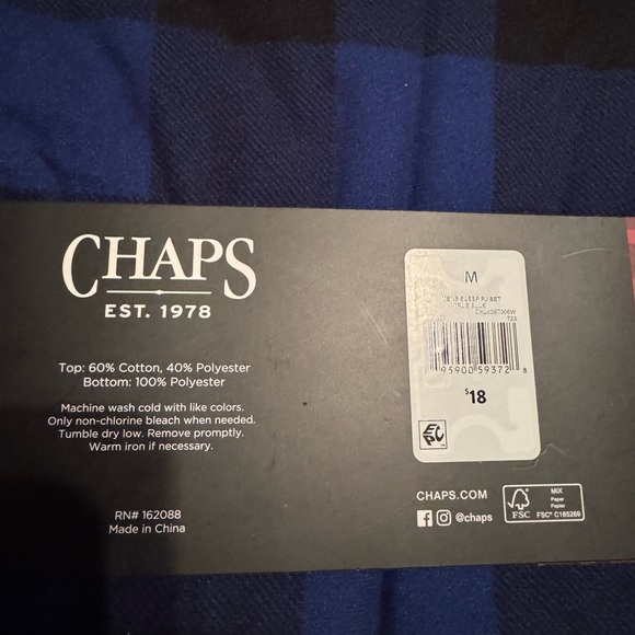 Chaps two piece pajama set. - Picture 4 of 4